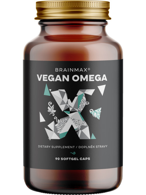BrainMax Vegan Omega 3, 90 softgel kapslí