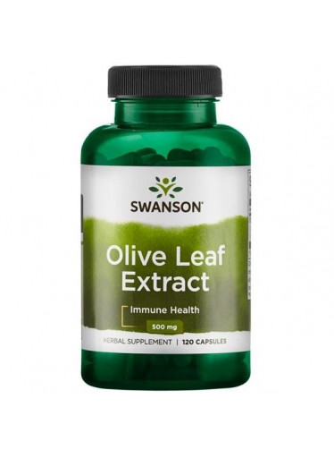 Swanson Olive Leaf Extract 500mg (Extrakt z olivových listů), 120 kapslí