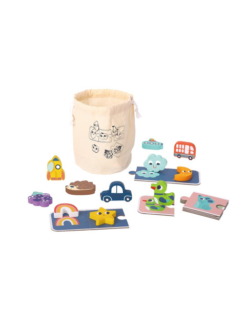 TookyToy Senzorické pexeso a puzzle