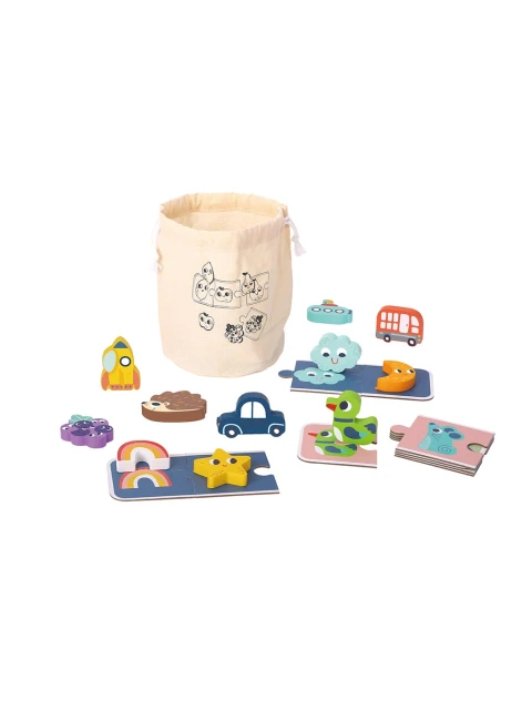 TookyToy Senzorické pexeso a puzzle