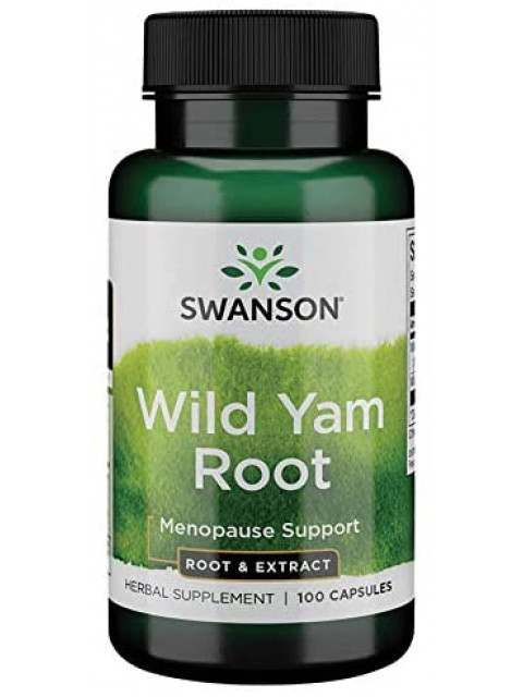 Swanson Wild Yam Root (Smlditec hlupatý), 100 kapslí