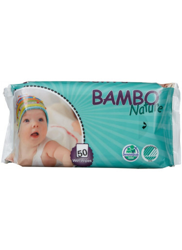 Bambo Nature eko vlhčené ubrousky 50ks