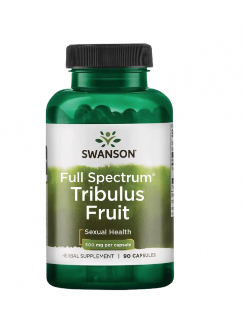 Swanson Full Spectrum Tribulus Fruit (Kotvičník zemní), 500 mg, 90 kapslí