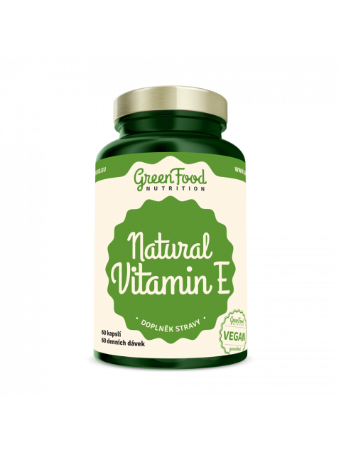 GreenFood Přírodní Vitamin E 60 kapslí