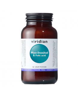 Viridian Myo-Inositol and Folic Acid (Myo-Inositol s kyselinou listovou), 120 g