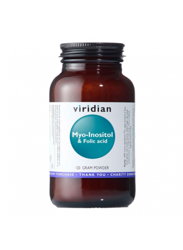 Viridian Myo-Inositol and Folic Acid (Myo-Inositol s kyselinou listovou), 120 g