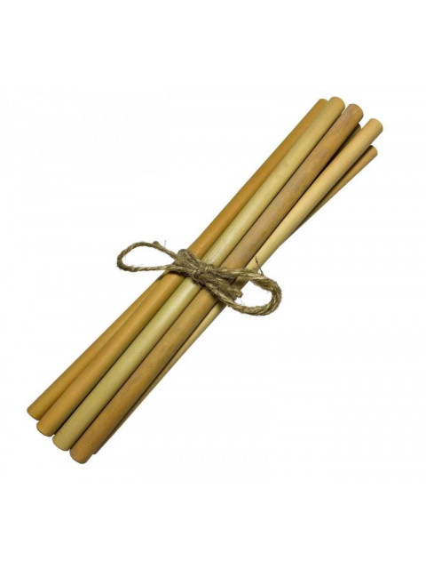 Mobake Bambusové brčko nebalené - bez nápisu (10 ks) - z udržitelně pěstovaného bambusu