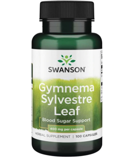 Swanson Gymnema Sylvestre Leaf (Gymnéma lesní), 400 mg, 100 kapslí