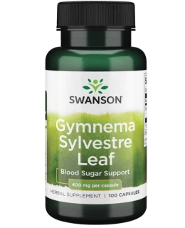 Swanson Gymnema Sylvestre Leaf (Gymnéma lesní), 400 mg, 100 kapslí