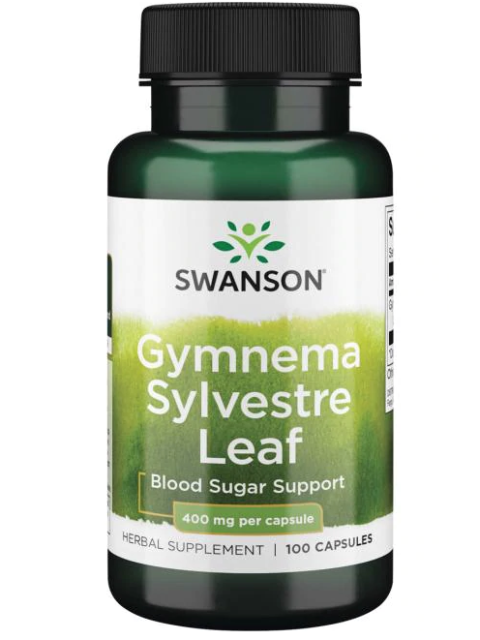 Swanson Gymnema Sylvestre Leaf (Gymnéma lesní), 400 mg, 100 kapslí