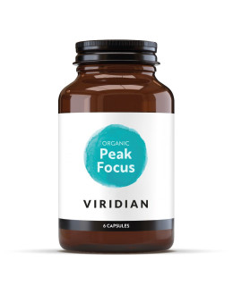 Viridian Nutrition Peak Focus 6 kapslí Organic