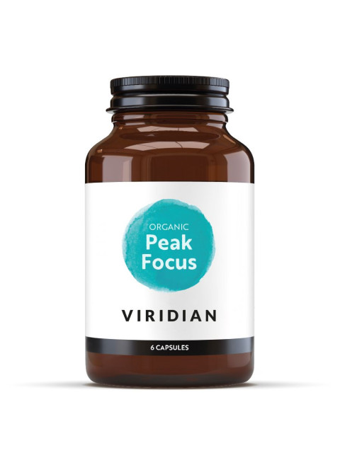 Viridian Nutrition Peak Focus 6 kapslí Organic