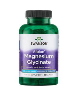 Swanson Albion Magnesium Glycinate (Glycinát hořečnatý), 133 mg, 90 kapslí