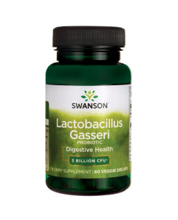 Swanson Lactobacillus Gasseri, 3 miliardy CFU, 60 rostlinných kapslí - EXPIRACE 4/2024