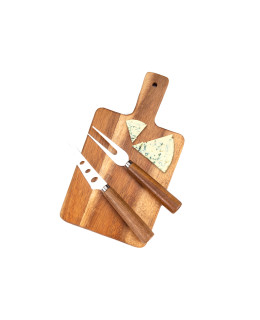 ČistéDřevo Dřevěná sada na servírování sýrů