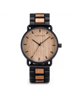 ČistéDřevo Dřevěné hodinky Bobo Bird - světlé