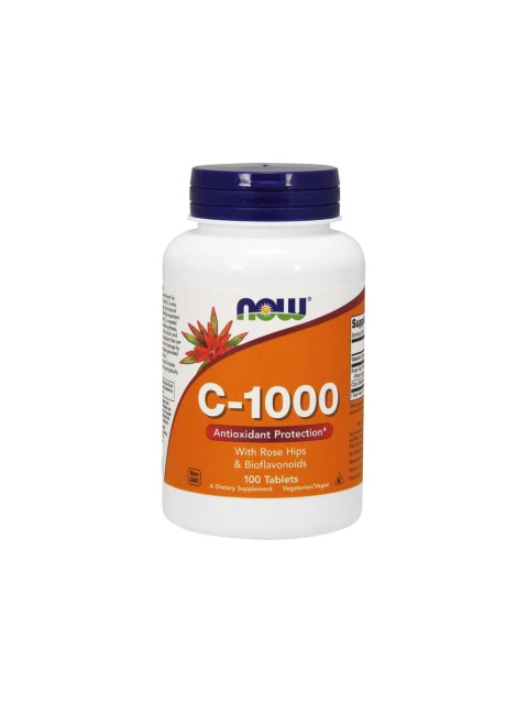 NOW Vitamin C-1000 s bioflavonoidy a šípkem, 100 tablet - EXPIRACE 9/2023