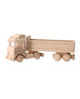 ČistéDřevo Dřevěné nákladní auto s přívěsem