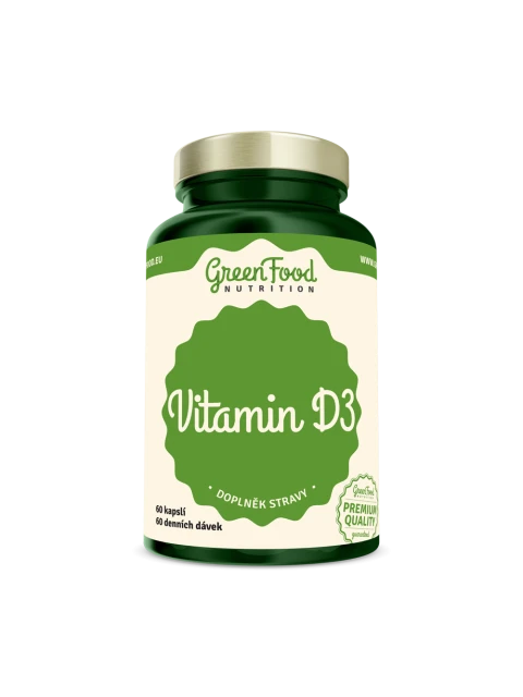 GreenFood Vitamin D3 60 kapslí