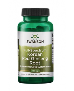 Swanson Full Spectrum Korean Red Ginseng Root (korejský ženšen) 400 mg, 90 kapslí