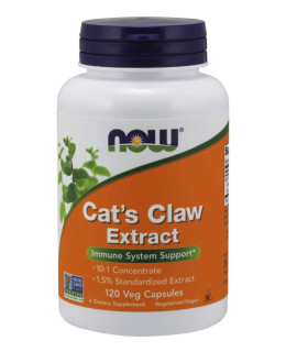 NOW Cat's Claw Extract (Řemdihák plstnatý), 120 rostlinných kapslí - EXPIRACE 1/2024