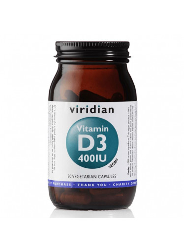 Viridian Vitamin D3 400iu, 90 kapslí
