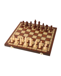 ČistéDřevo Dřevěné magnetické šachy 39 x 39 cm