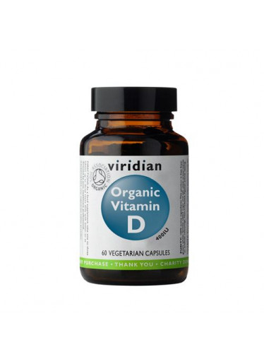 Viridian Vitamin D Organic, 60 kapslí