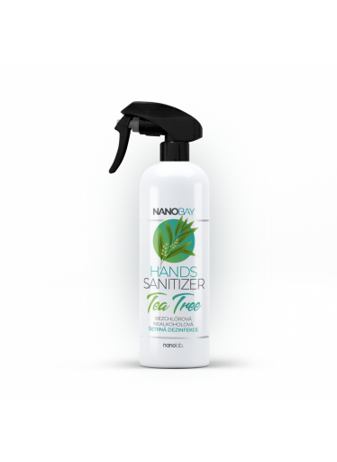NANOBAY Česká dezinfekce s vůní pro celou rodinu HANDS Sanitizer bez alkoholu 500 ml