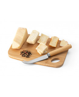 ČistéDřevo Bambusové prkénko na sýr s nožem