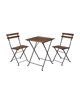 ČistéDřevo Dřevěný zahradní stolek se židlemi