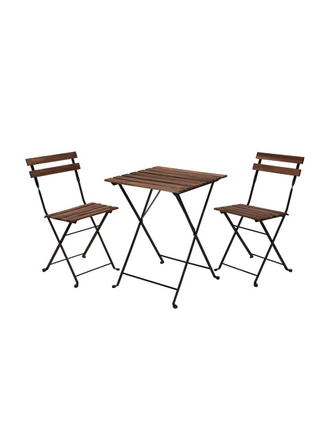 ČistéDřevo Dřevěný zahradní stolek se židlemi