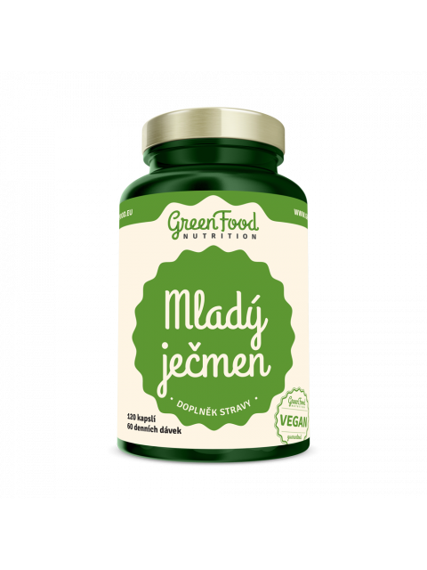 GreenFood Mladý ječmen 120 kapslí