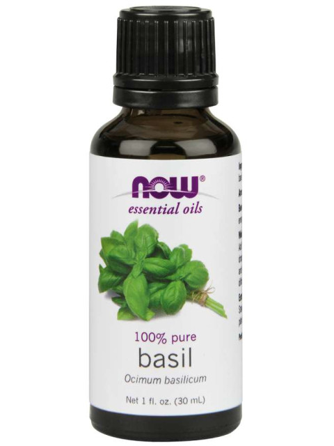 NOW Essential Oil, Basil oil (esenciální olej Bazalka), 30 ml