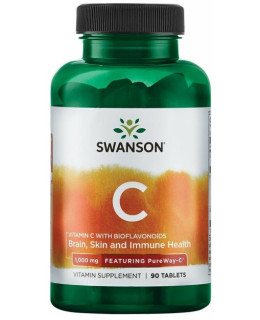 Swanson Vitamin C s bioflavonoidy, 1000 mg, 90 tablet