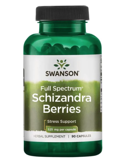 Swanson Full Spectrum Schisandra Berries (Klanopraška čínská), 525 mg, 90 kapslí
