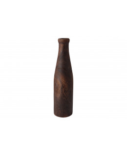 Hogewoning Dřevěná úzká váza tmavá 40 cm