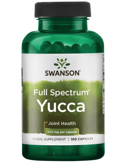 Swanson Yucca (Juka), 500 mg, 100 kapslí - EXPIRACE 8/2025