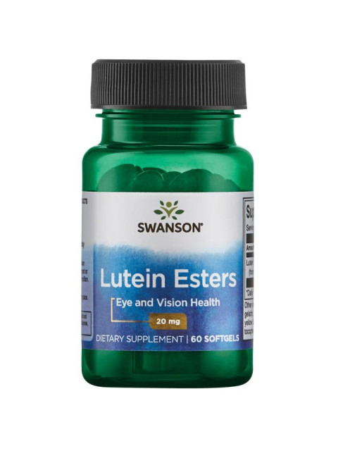 Swanson Lutein, 20 mg, 60 softgelových kapslí - EXPIRACE 4/2026