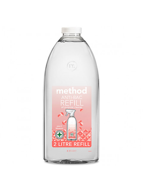 METHOD Antibakteriální univerzální čistič REFILL, 2 l - Broskvový květ