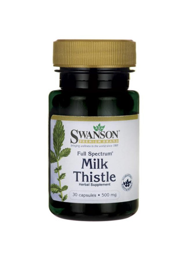 Swanson Full Spectrum Milk Thistle (Ostropestřec mariánský), 30 kapslí