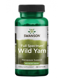 Swanson Full Spectrum Wild Yam (Smlditec chlupatý), 400 mg, 60 kapslí