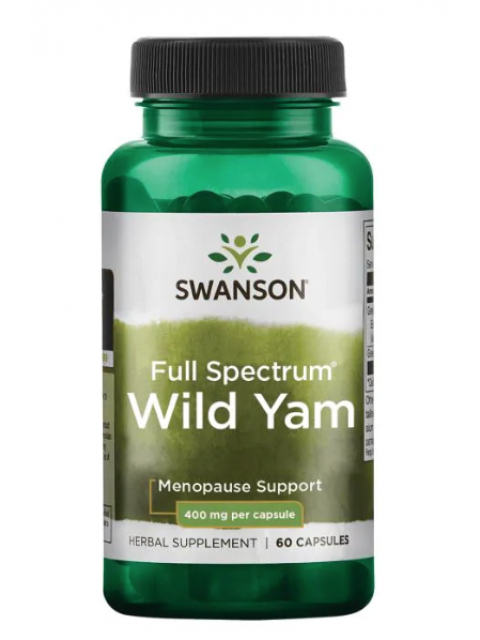 Swanson Full Spectrum Wild Yam (Smlditec chlupatý), 400 mg, 60 kapslí