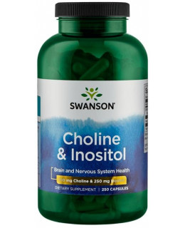 Swanson Cholin & Inositol, 250 mg, 250 kapslí - EXPIRACE 7/2024