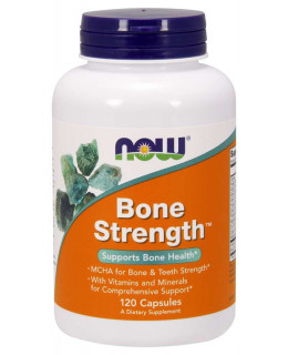 NOW Bone Strength, (silné kosti), 120 kapslí