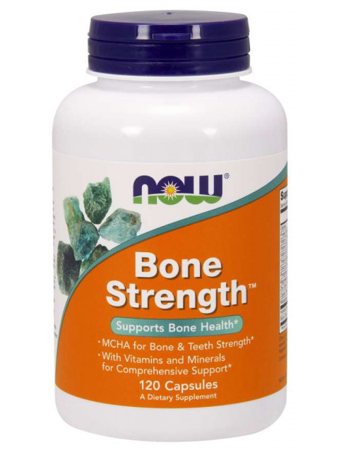 NOW Bone Strength, (silné kosti), 120 kapslí