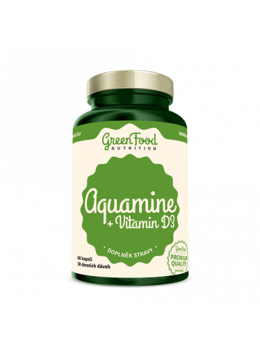 GreenFood Aquamin + Vitamin D3 60 kapslí