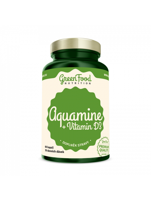 GreenFood Aquamin + Vitamin D3 60 kapslí