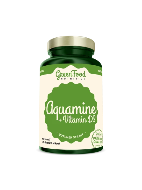 GreenFood Aquamin + Vitamin D3 60 kapslí