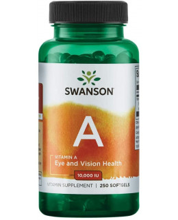 Swanson Vitamin A, 10000 IU, 250 softgels